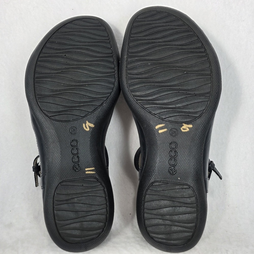 Ecco Flash Women's Leather Walking Strappy Gladiator Sandals Black Sz 37 EUC - Picture 9 of 11